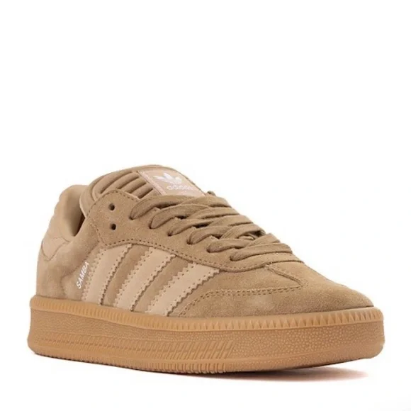 Adidas Samba XLG Sneakers in Tan and Cream - Picture 8 of 8